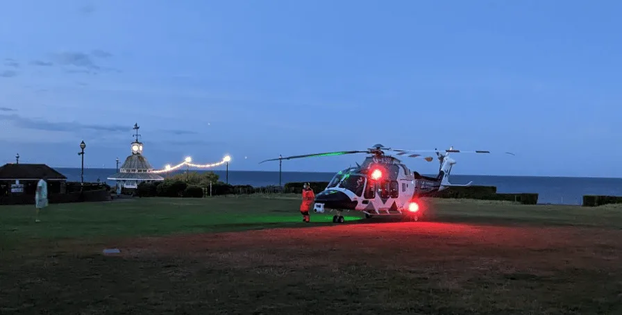 After falling down some steps in Broadstairs, a man was taken to a London hospital with’serious injuries – (ID 528123)