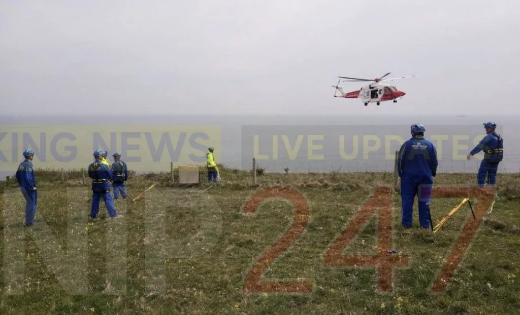 A Woman In Her 40s Lost Her Life When Her Car Overturned And Landed Upside Down On Some Rocks Below Culver Cliff On The Isle Of Wight