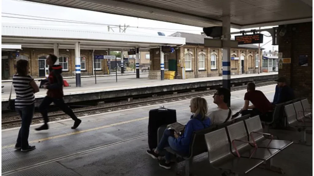 A commuter has been hit by a train between Finsbury Park and Alexandra Palace in north London, putting services in both directions to a halt