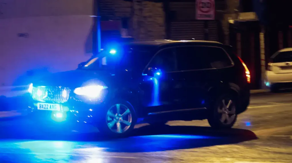 A man in his fifties was stabbed and taken to the hospital