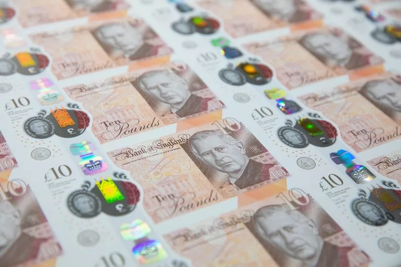 The Bank Of England Has Released Images Of The First £10 Notes With King Charles' Face On Them