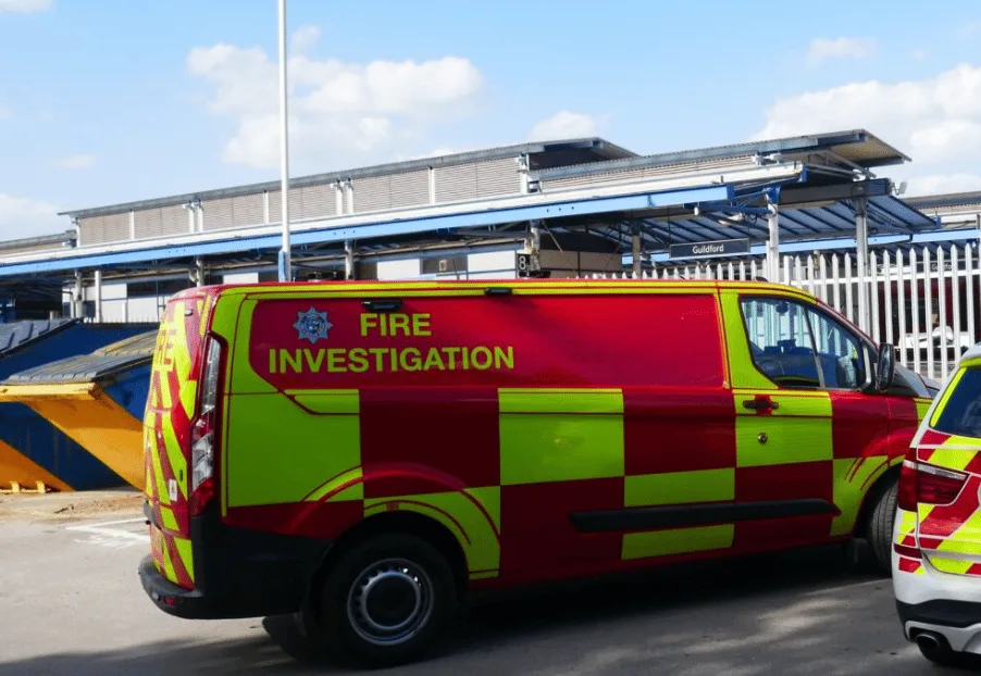 A fire at Guildford railway station drew the attention of twenty firefighters. The station was closed for 90 minutes as the incident was …