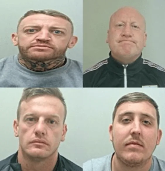 Four men have been sentenced to 27 years and four months in prison after we discovered an £830,000 haul of Class A drugs and three firear…