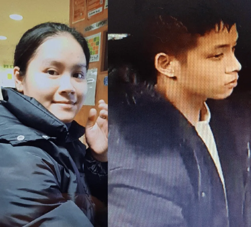 Police appealing for help to find missing Hung Phi Nguyen (right), missing from East Molesey, and Tgu Trang Phi Nguyen (left), missing fr…