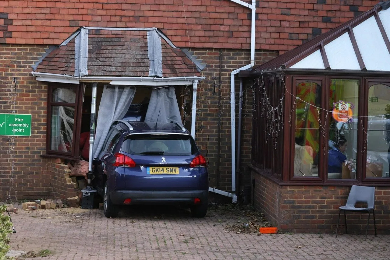 Emergency crews called after car ploughs into care home in Gillingham