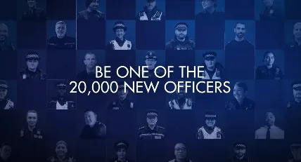 Kent Police officer face of Government 20,000 on new officers on the beat