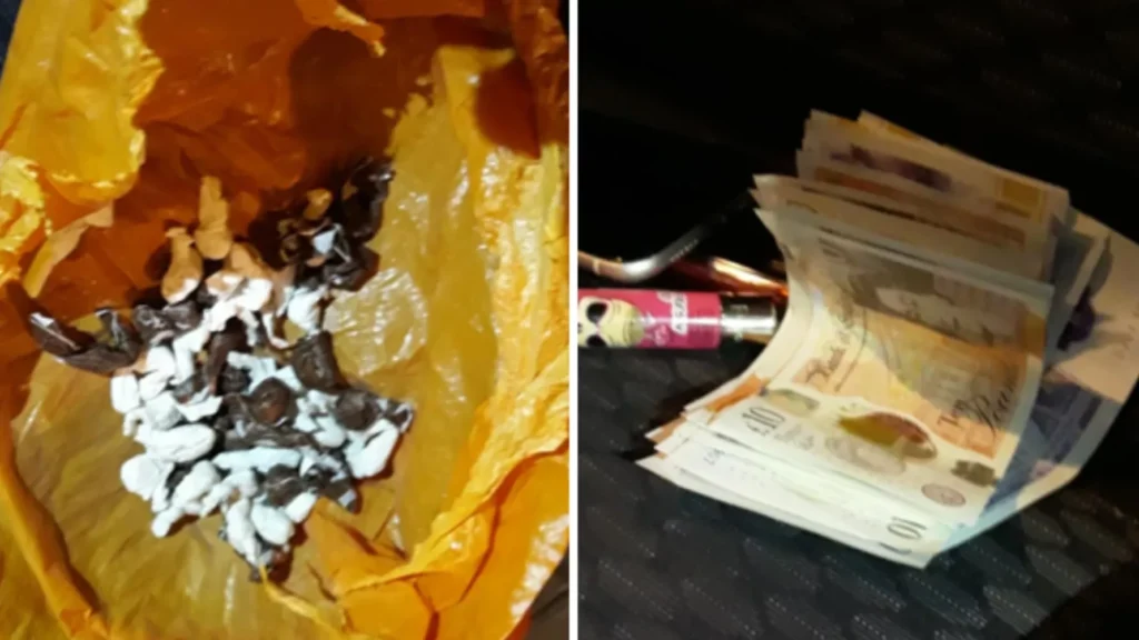A Suspected Drug Dealer Fled From Police Leaving Behind A Trail Of Bank Notes After A Routine Car Stop In Top Valley