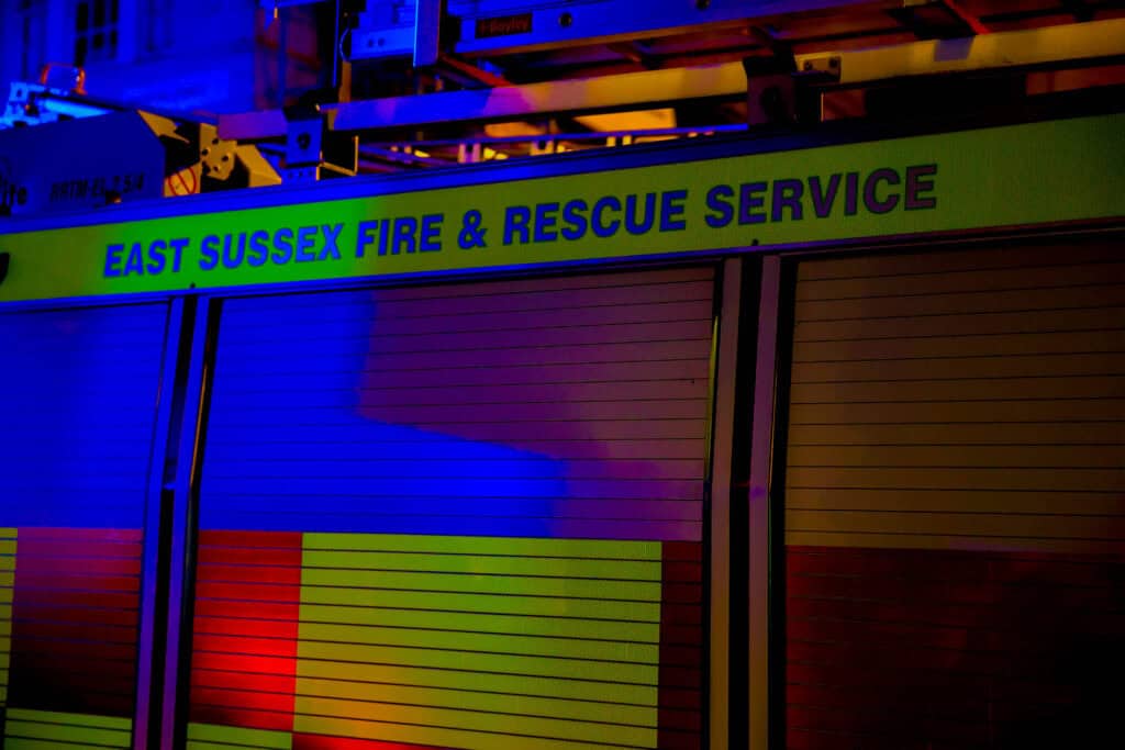 Fire Crews Respond To Heathfield Trailer Blaze