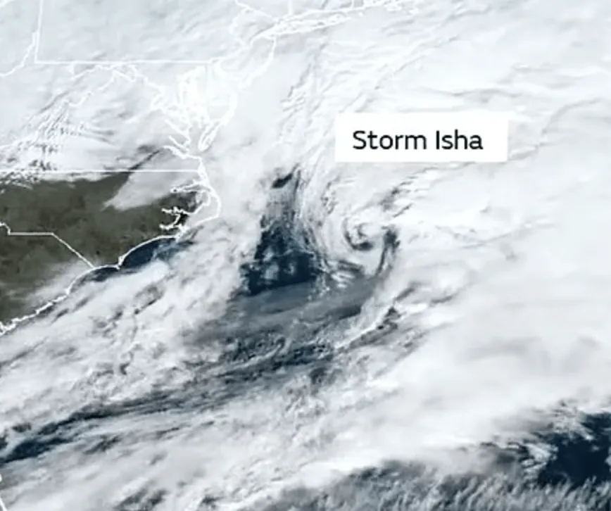 Storm Isha Warning: Severe Gales to Hit South East England