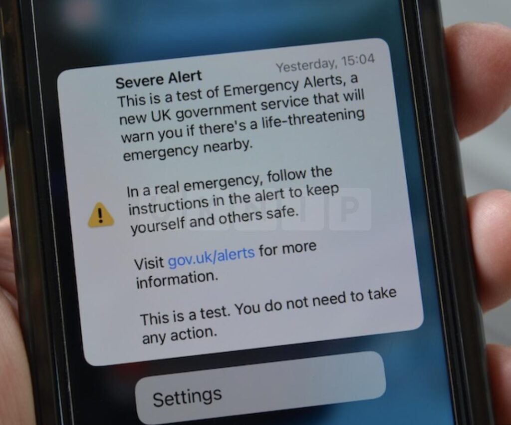 Emergency Alert Test Scheduled