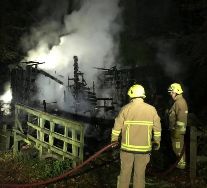 Arson Probe launched after outbuilding at East Kent Railway is torched