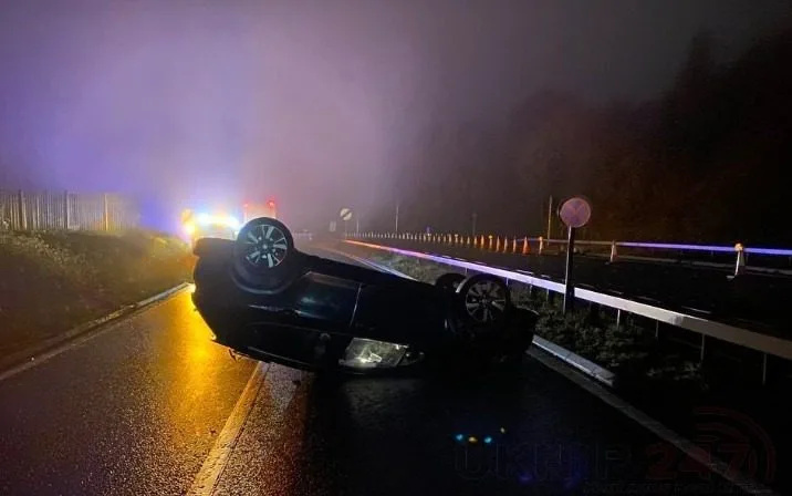 Driver failed to remain and explain after rolling car on the A3 and making off