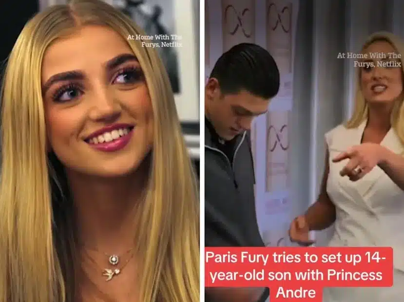 Awkward Moment Paris Fury Tries To Set Up Her 14-Year-Old Son With Princess Andre