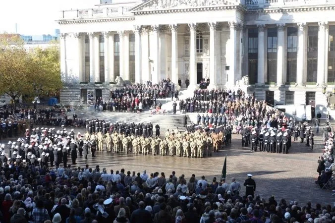 Portsmouth Falls Silent as Royal Marines Lead Poignant Remembrance Day Parade