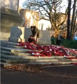 Outrage in Southampton as Man Who Smashed Poppy Wreaths is Sectioned and Bailed by Police