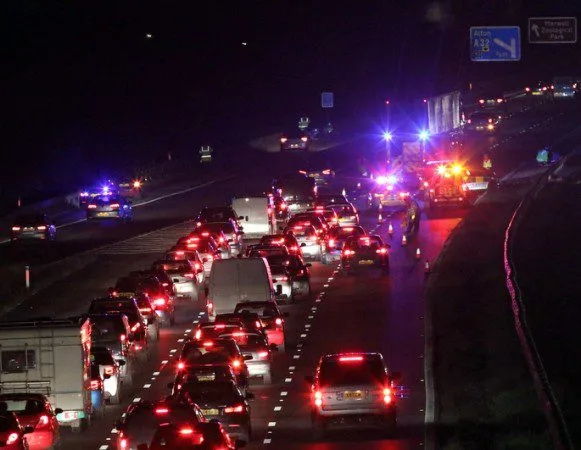 M27 Crash Chaos: Multi-Vehicle Smash Near Fareham Causes Hours of Delays