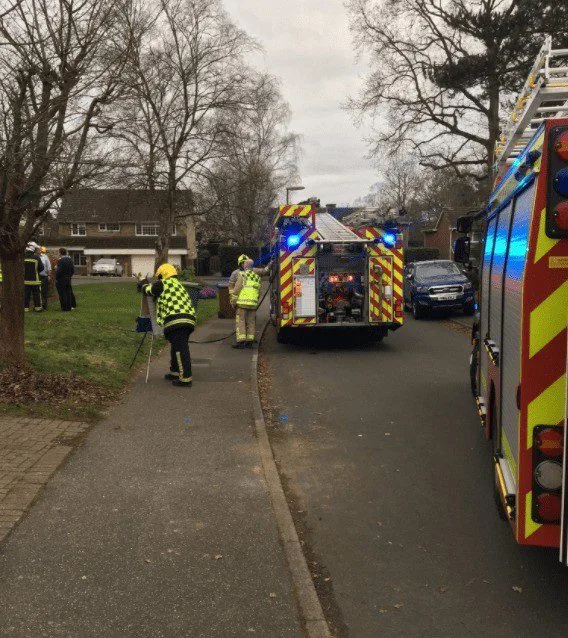 Washing Machine Blaze Sparks Firefighters’ Rush to Camberley Home