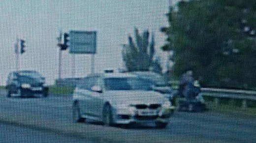 Tea Time Surprise: Mobility Scooter Man Stops for Cuppa on Newport Dual Carriageway
