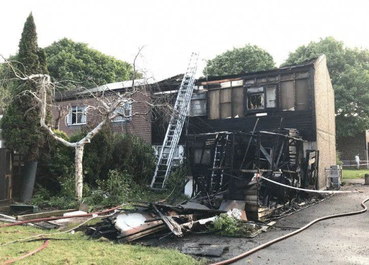 Fierce Pilgrims Way Blaze Destroys Home, Ten Residents and Dog Rehoused in Andover