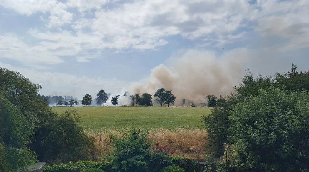 Holyport Locked Down as 50 Firefighters Battle Massive Farm Fire near M4 Junctions