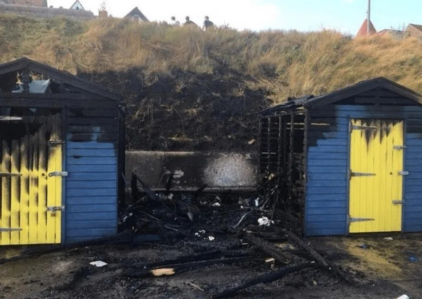 Fierce Fire Destroys Three Beach Huts in Margate Seafront Blaze