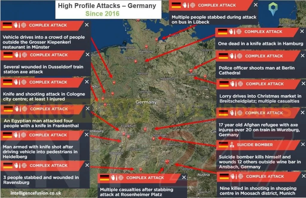 11 Arrested in Frankfurt Terror Raids to Stop Deadly Islamist Car and Gun Attack