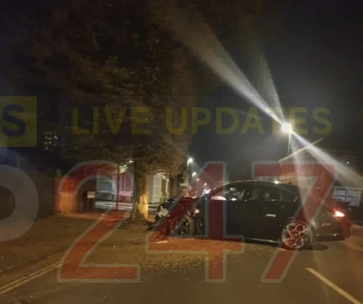 Drunk driver ploughs into tree than makes off