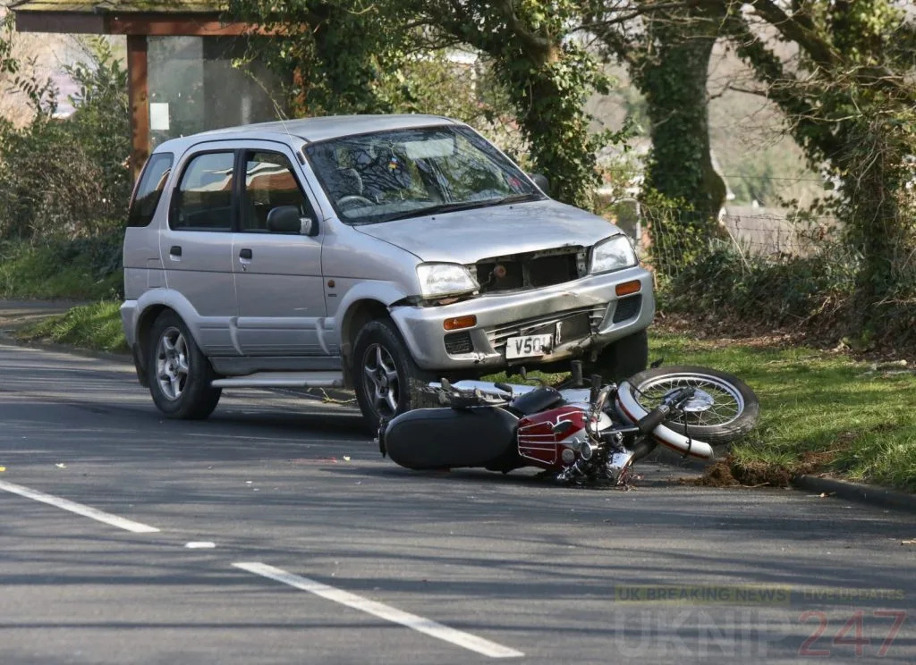 Emergency services called to collision involving motorcyclist