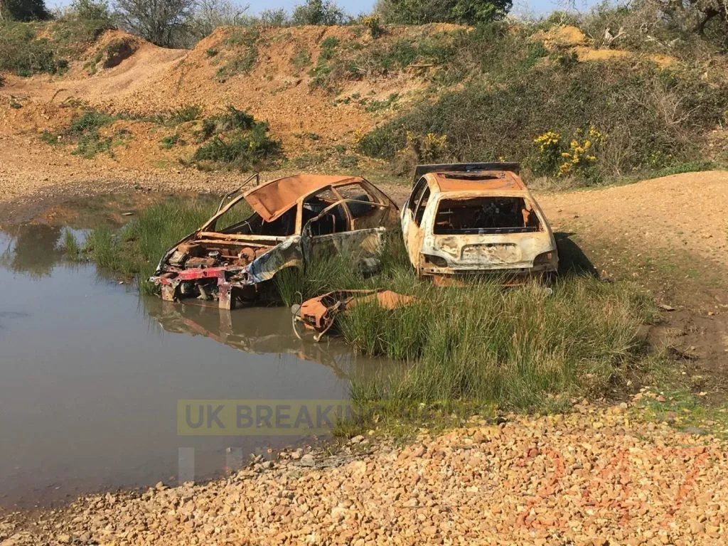 Isle of Wight Recovery Driver Liam Bishop Clears Dangerous Burnt-Out Wrecks Dumped by Reckless Uninsured Drivers