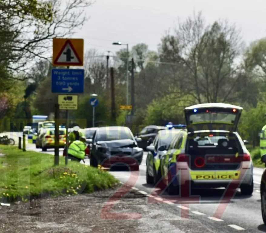 Three taken to hospital following  Head on Road Collision in Brambridge