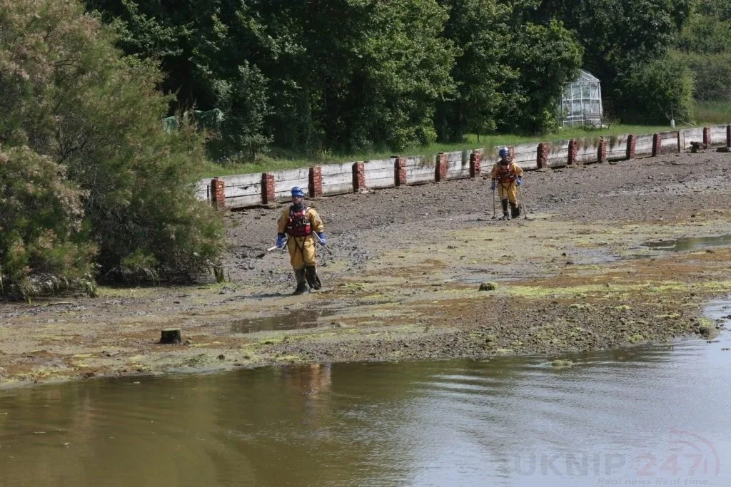 Police and search teams continue to scour creek close to adventure camp where missing zoology graduate, 22, was last seen alive three days ago on the Isle of Wight