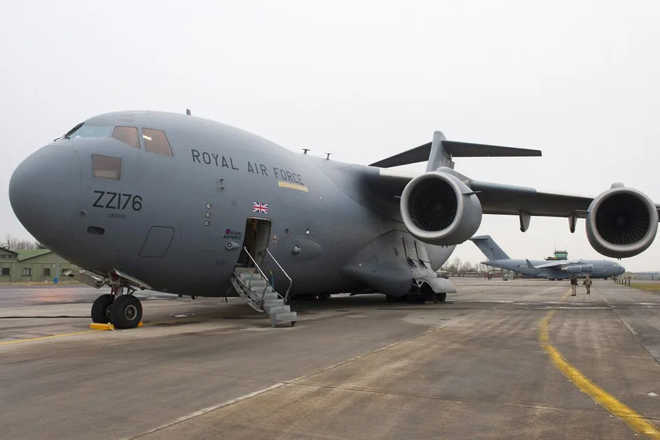 Royal airforce flight has taken off from the UK to travel to Turkey to pick up