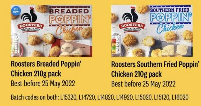 Aldi Issues Salmonella Chicken Recall on Roosters Poppin’ Products – Check Batch Codes Now!