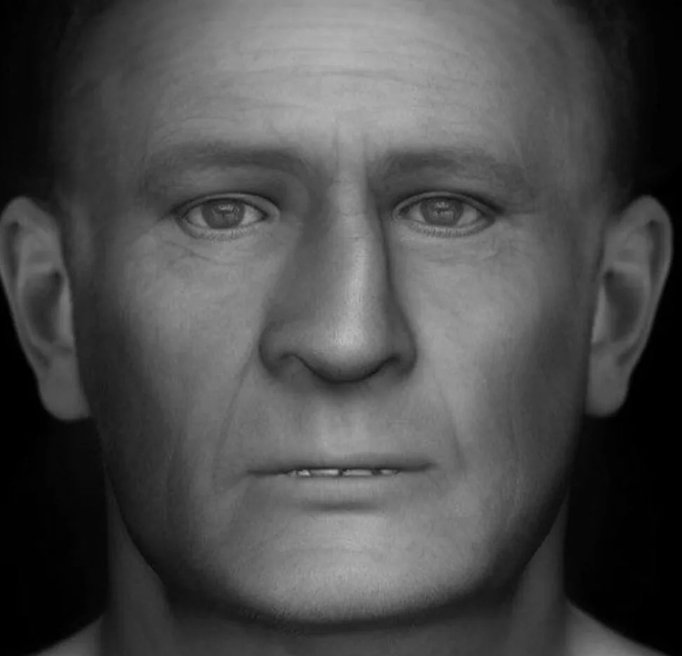 A facial reconstruction of human remains found on an industrial estate in Glenrothes has been released in the hope of identifying the man whose death remains unexplained.
