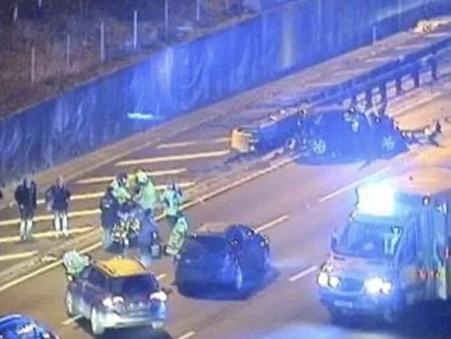 Car Fire Halts M25 Southbound Between J26-27 in Essex After Serious Crash