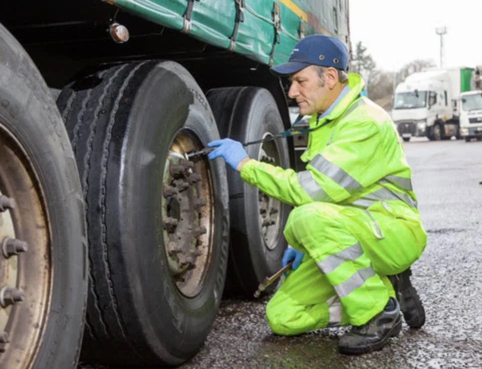 Tyres aged over 10 years are banned on the front steered axles of lorries, buses and coaches
