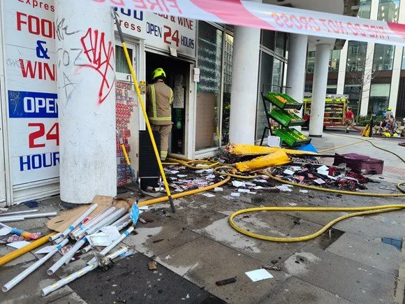 Explosion and Fire at Lambeth Shop: Two Women Rescued as Firefighters Contain Blaze