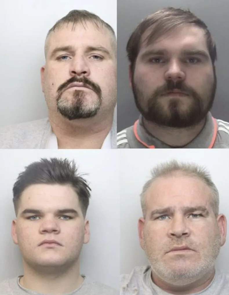 Four Men Jailed for Brutal New Year’s Day Caravan Knife Attack in Northamptonshire