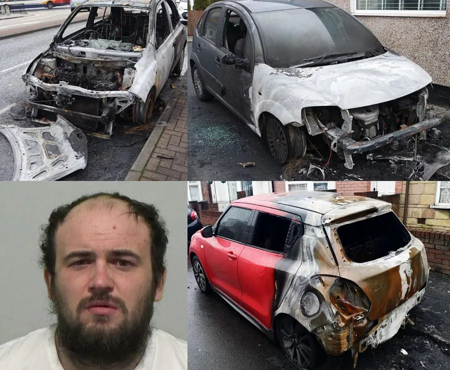 Arsonist who tormented his community by torching series of vehicles during Sunderland crime spree convicted