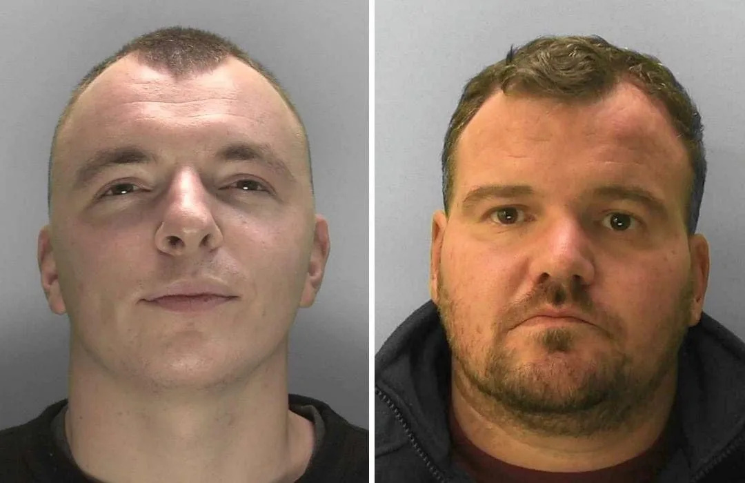 Two men who set fire to a house in Eastbourne, killing a mother and her young son, have today been sentenced to life imprisonment.