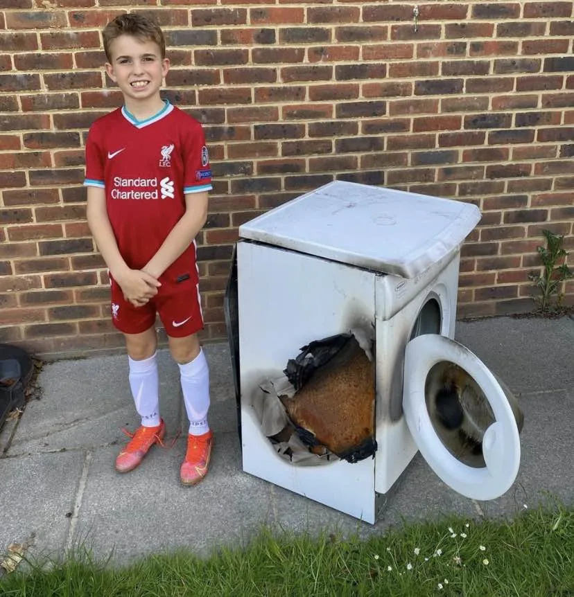 Mum and Son Stop Tumble Dryer Fire Before It Sparks House Explosion in Horsham