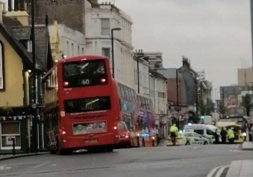 Cyclist and a pedestrian taken to hospital after collision in Croydon