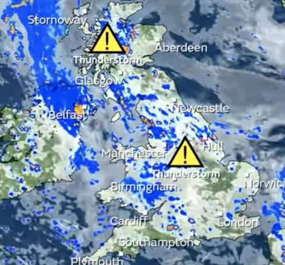 Thunderstorms Hammer UK with Amber Warnings as Heatwave Ends