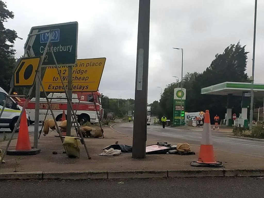 Fatal A2 Whitfield Crash: One Dead in Three-Lorry Pile-Up – Police Seek Witnesses