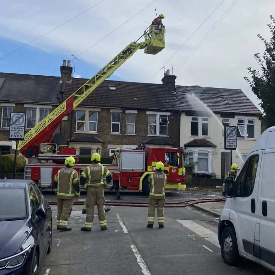LFB USAR Team called to suspected gas explosion in Southall as one man is taken to hospitial