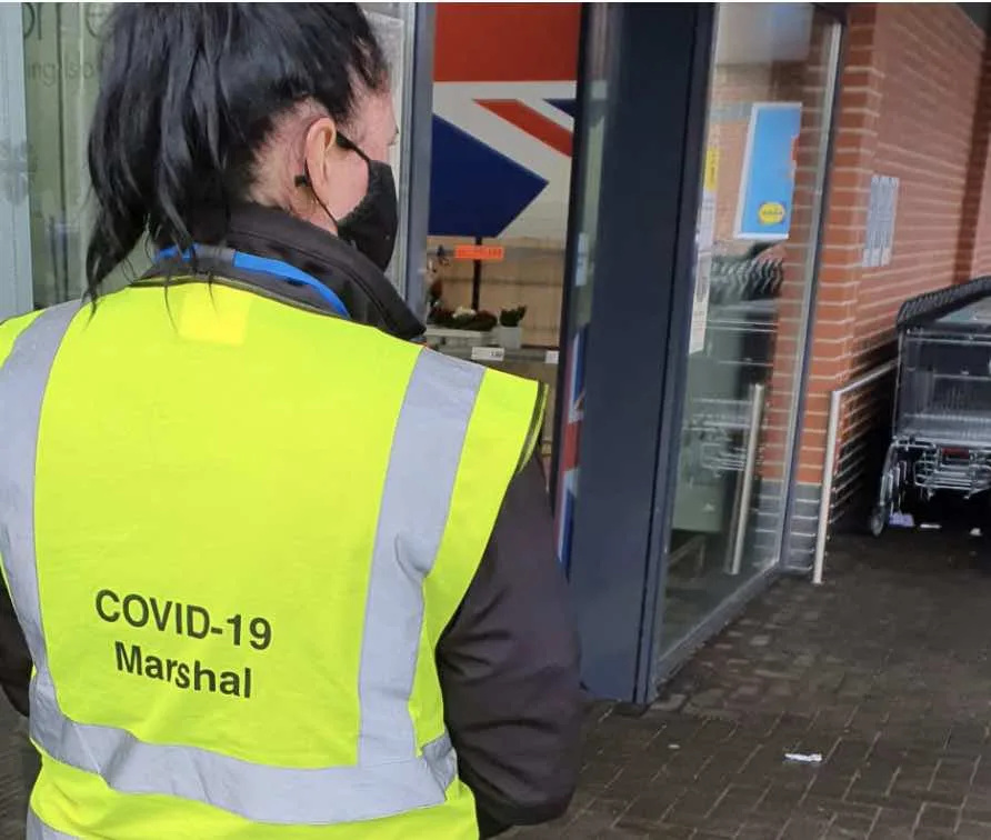 Covid Marshals Make Comeback on East Hampshire and Havant High Streets for Festive Safety