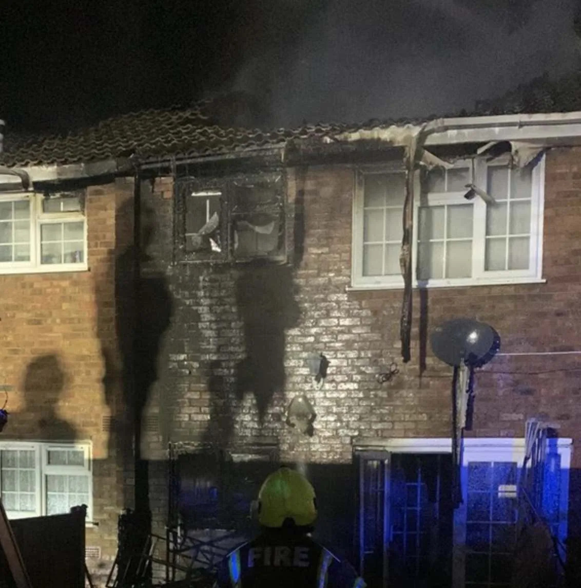 Eight fire engines and around 60 firefighters were called to a house fire on Bulmer Walk in Rainham in the early hours of this morning