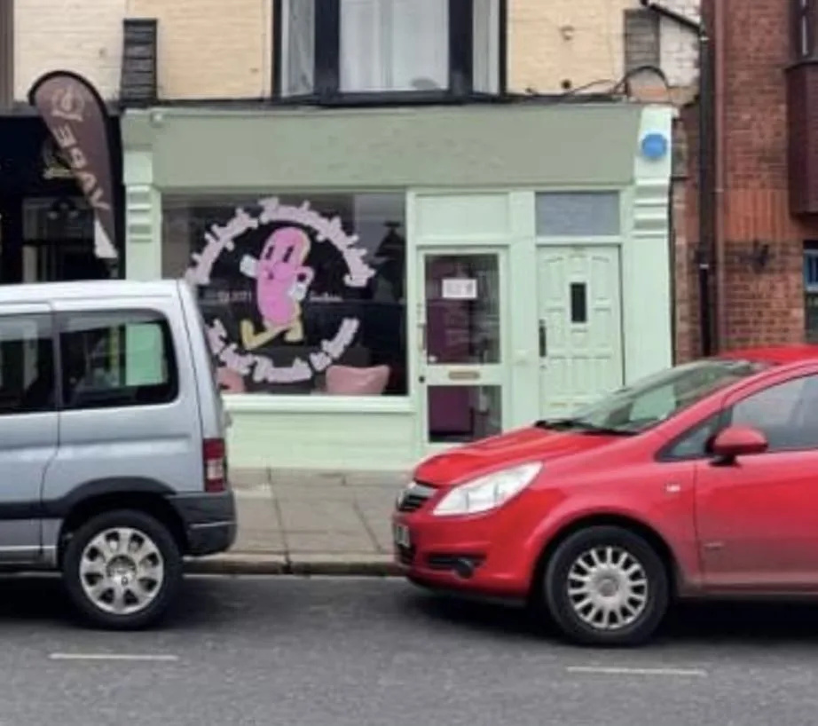Signage above the Sticky Boy Donuts shop in Albert Road was spotted being removed