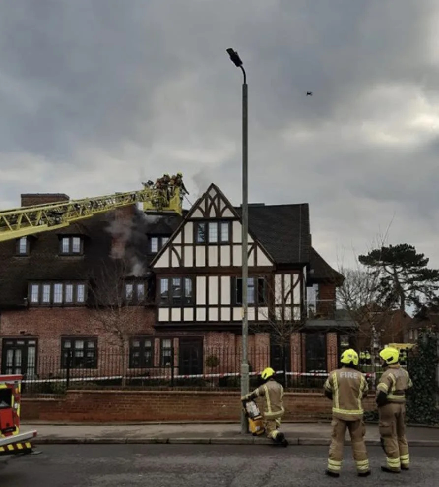 London Roof Blaze Sparks Chaos: Woman Treated as Firefighters Battle Massive Inferno with 32m Ladder