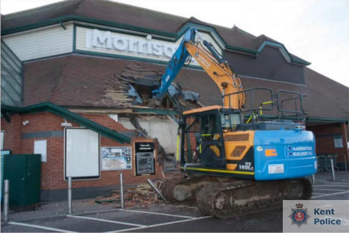 Kent ATM Heist Duo Jailed for 16+ Years After £1.8M Damage in Digger Raids